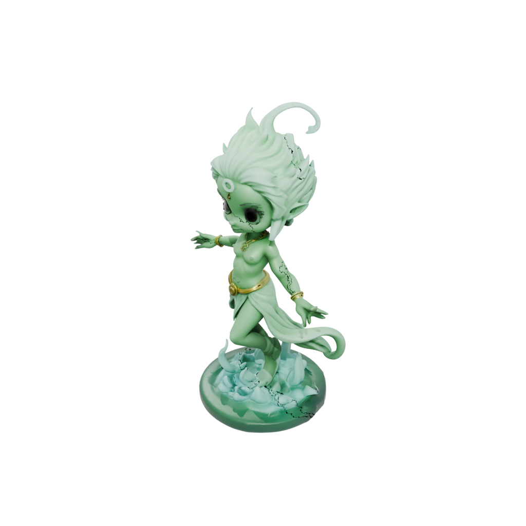 Glow Chibi Storm Djinn