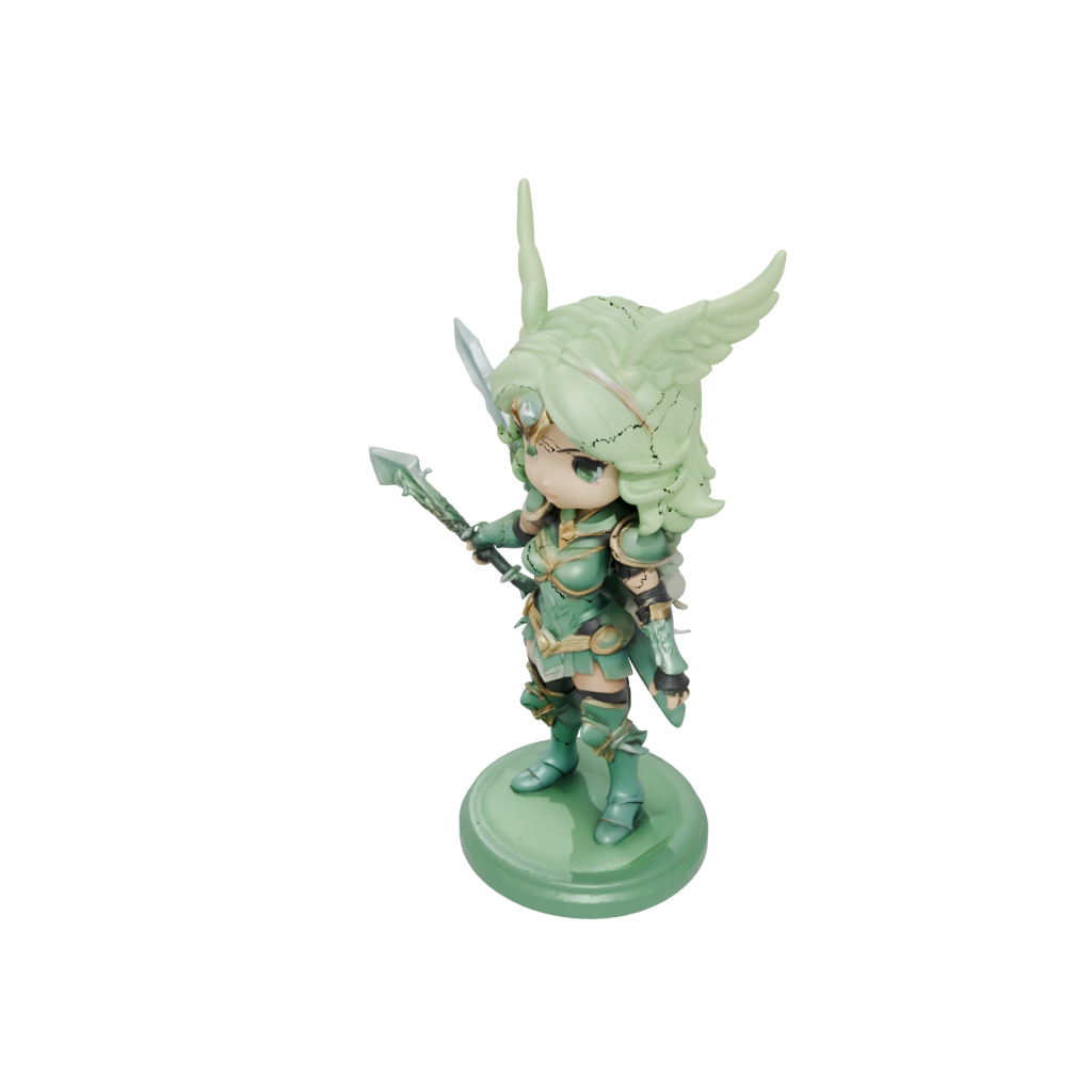 Glow Chibi Valkyrie Warrior Figure