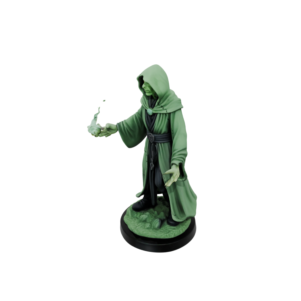 Glow Scene Dark Sorcerer Figurine