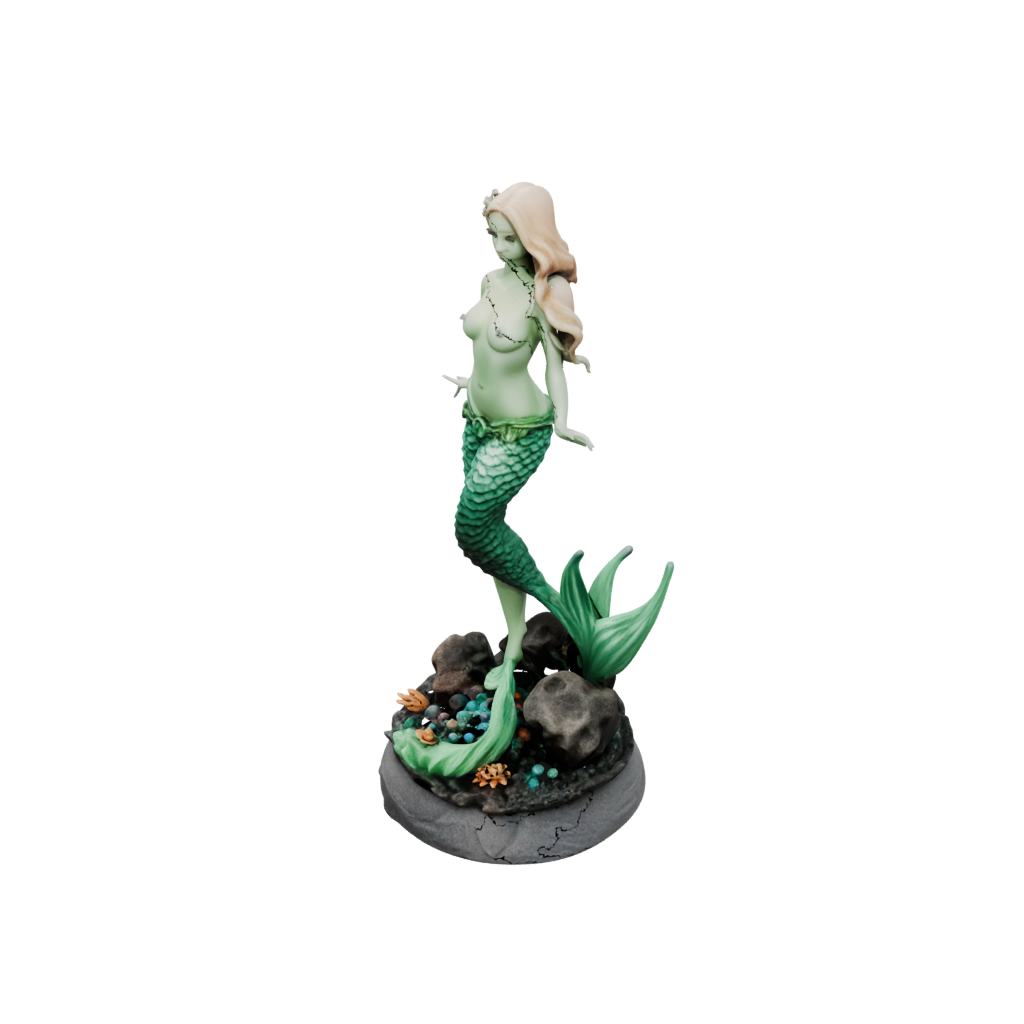 Glow Scene Mermaid On A Rock