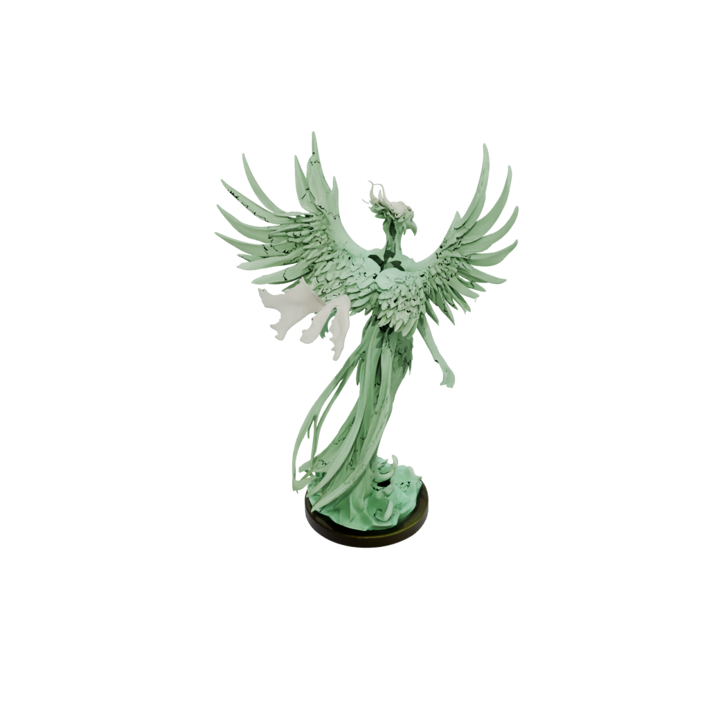 Glow Scene Phoenix Rising Sculpture