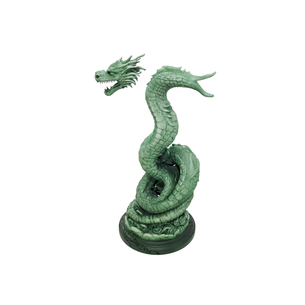 Glow Scene Sea Serpent Coiled Upright