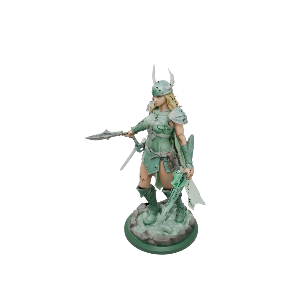 Glow Scene Valkyrie Warrior Figure