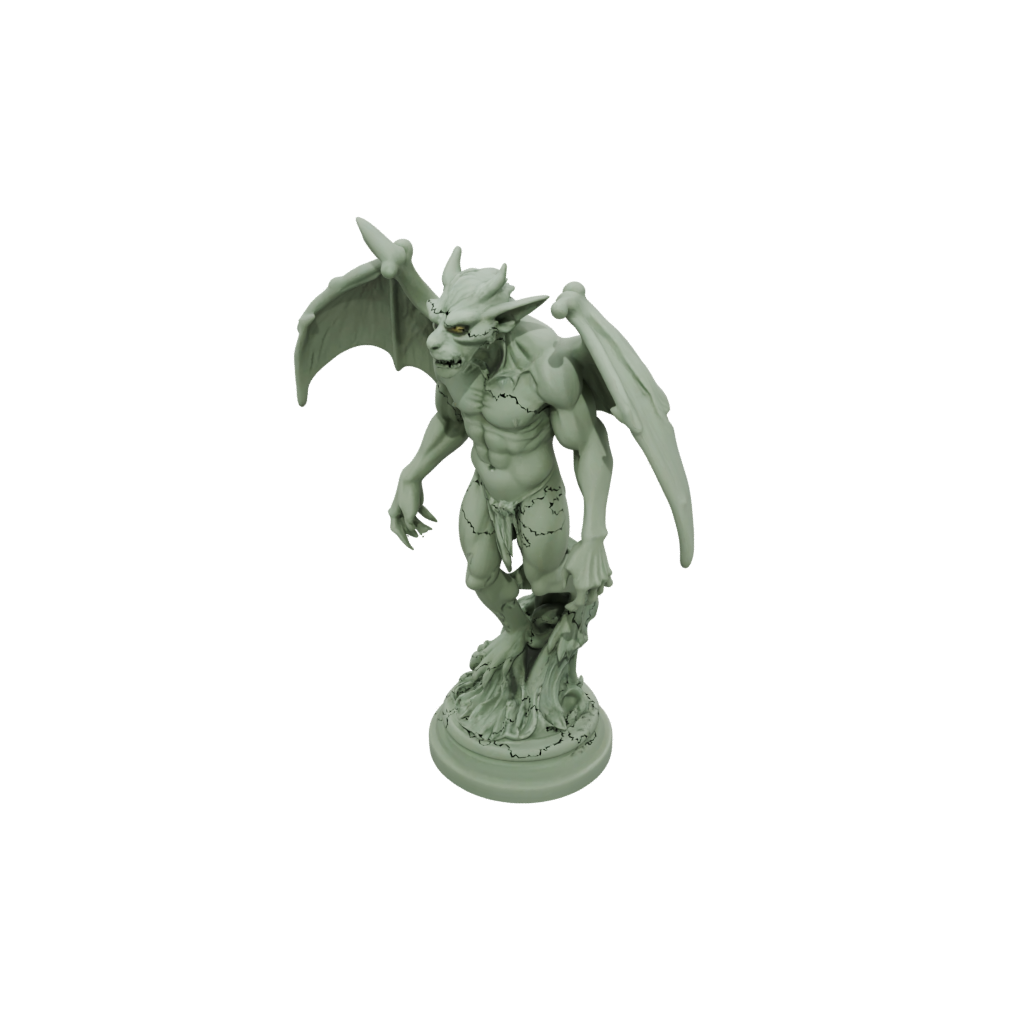 Glow Gargoyle On Pedestal