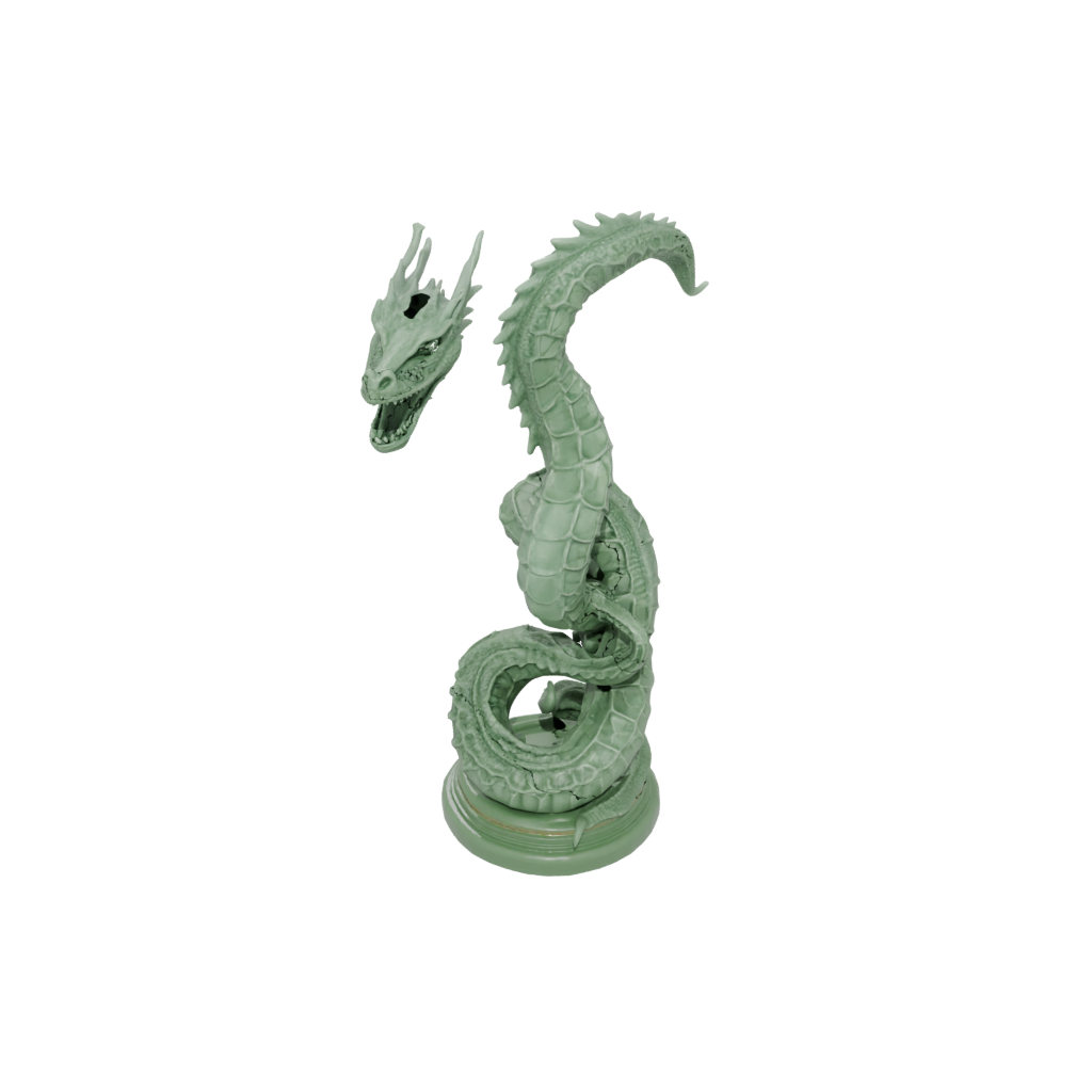 Glow Sea Serpent Coiled Upright