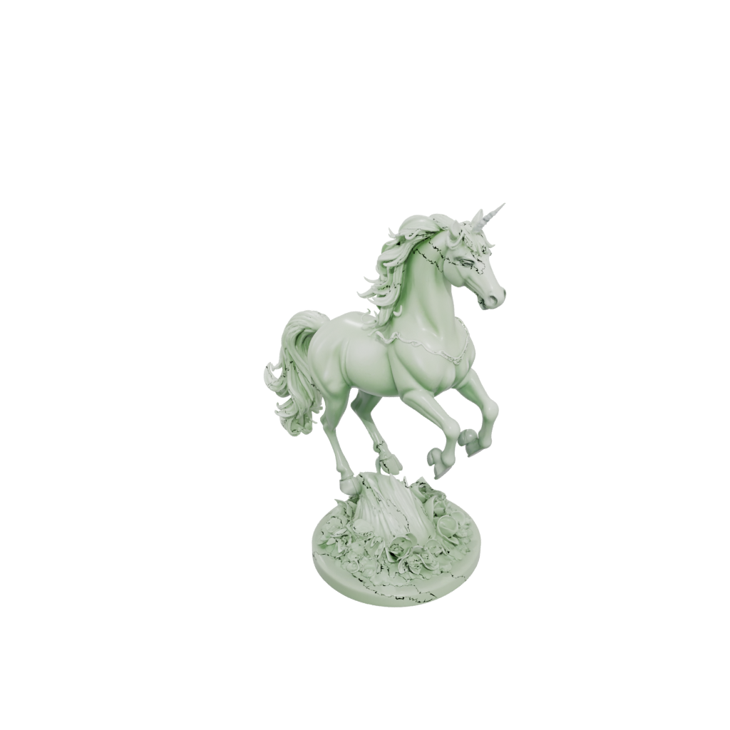 Glow Unicorn Rearing Figure