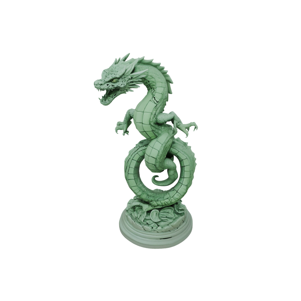 Glow Relief Basilisk Serpent