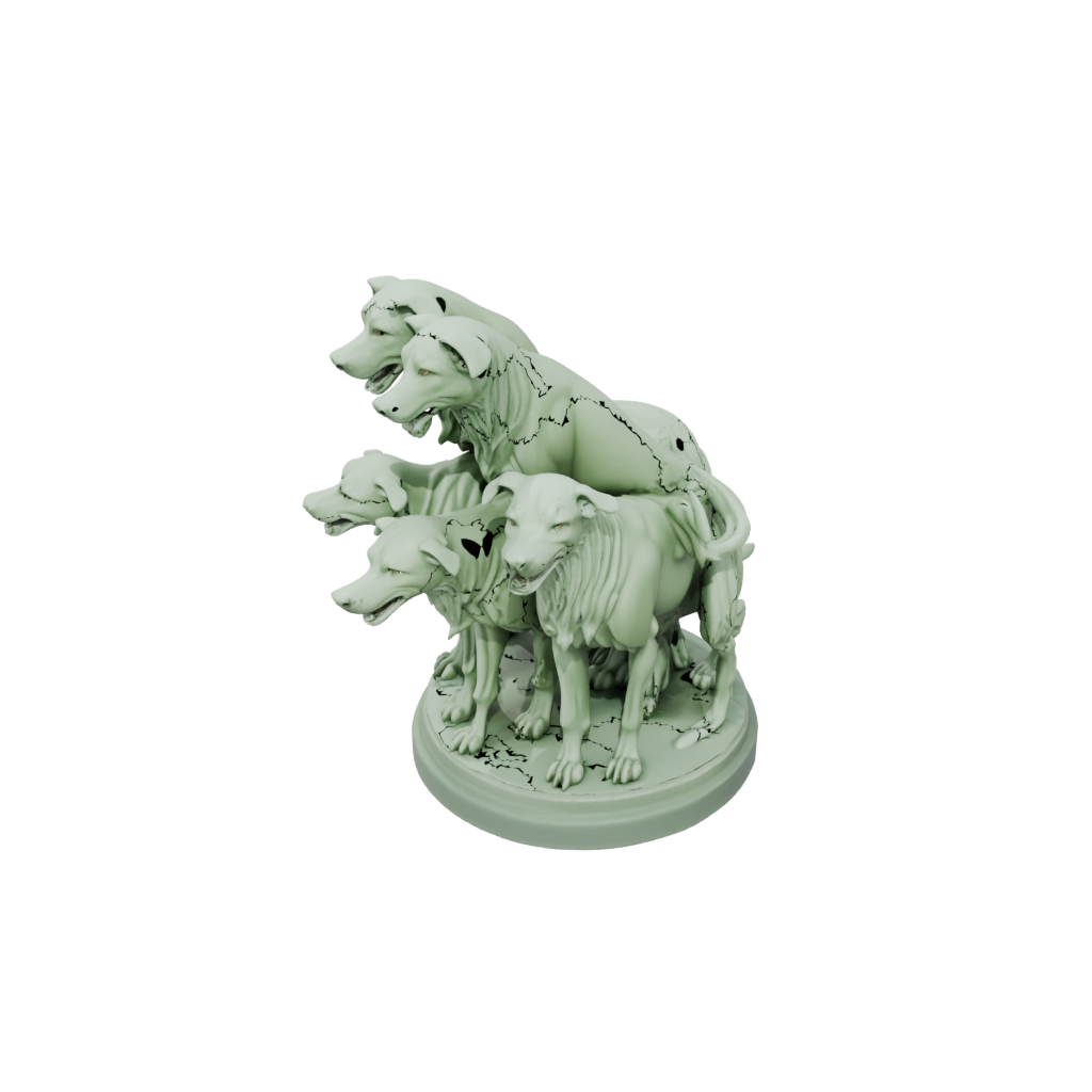 Glow Relief Cerberus Three-Headed Hound