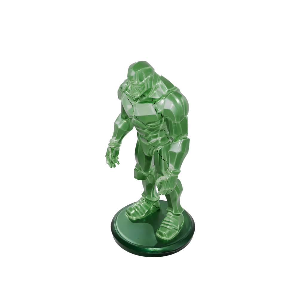 Glow Relief Crystal Golem