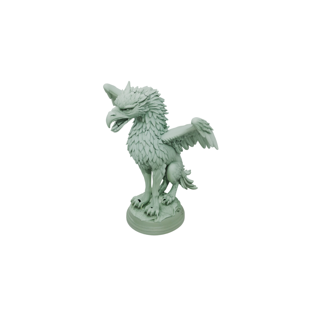 Glow Relief Griffin Statue
