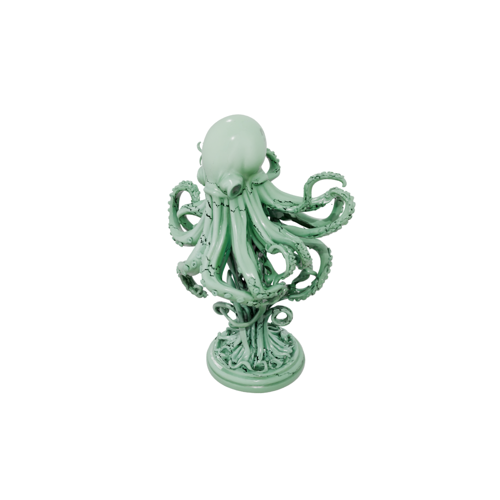 Glow Relief Kraken Tentacle Sculpture