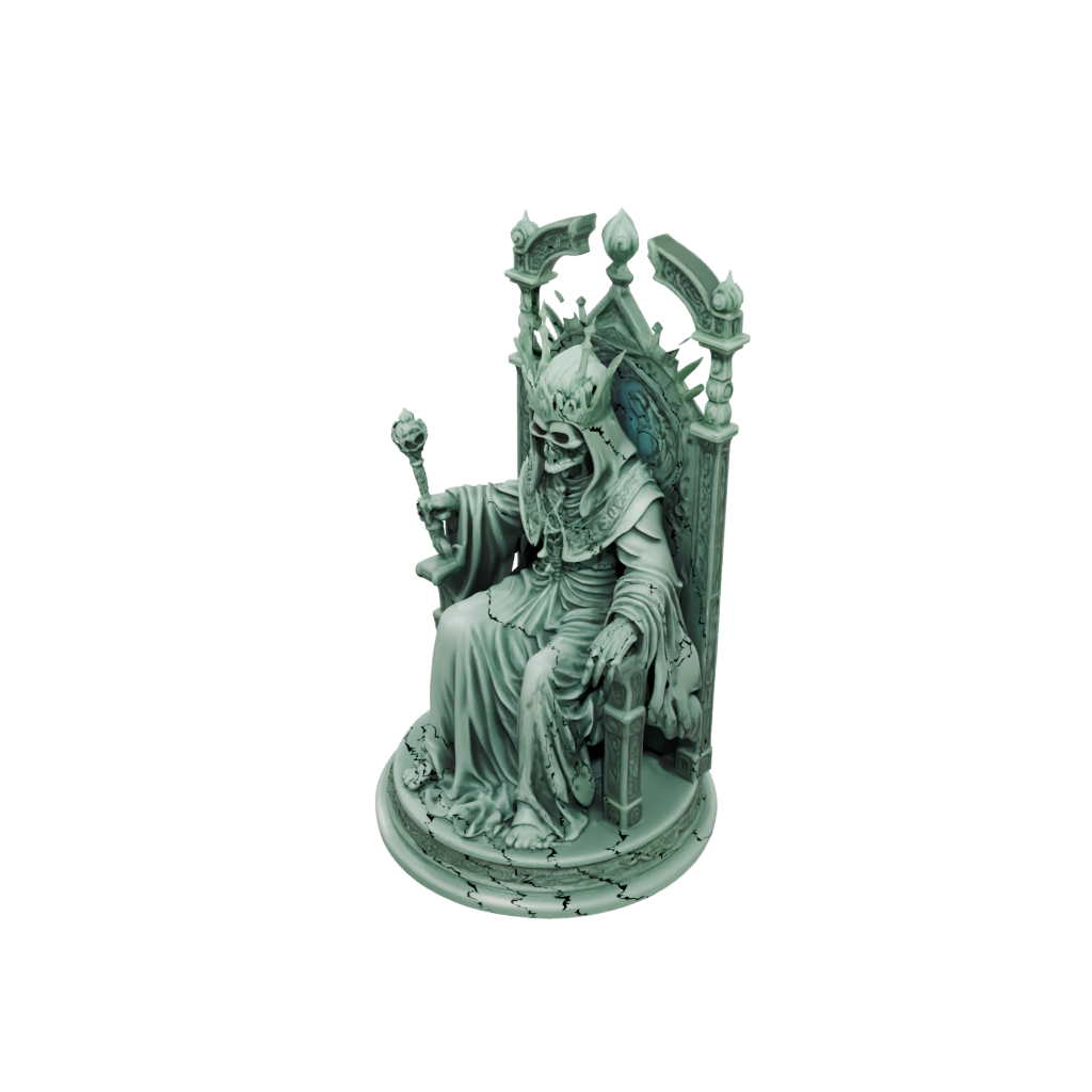 Glow Relief Lich On Throne