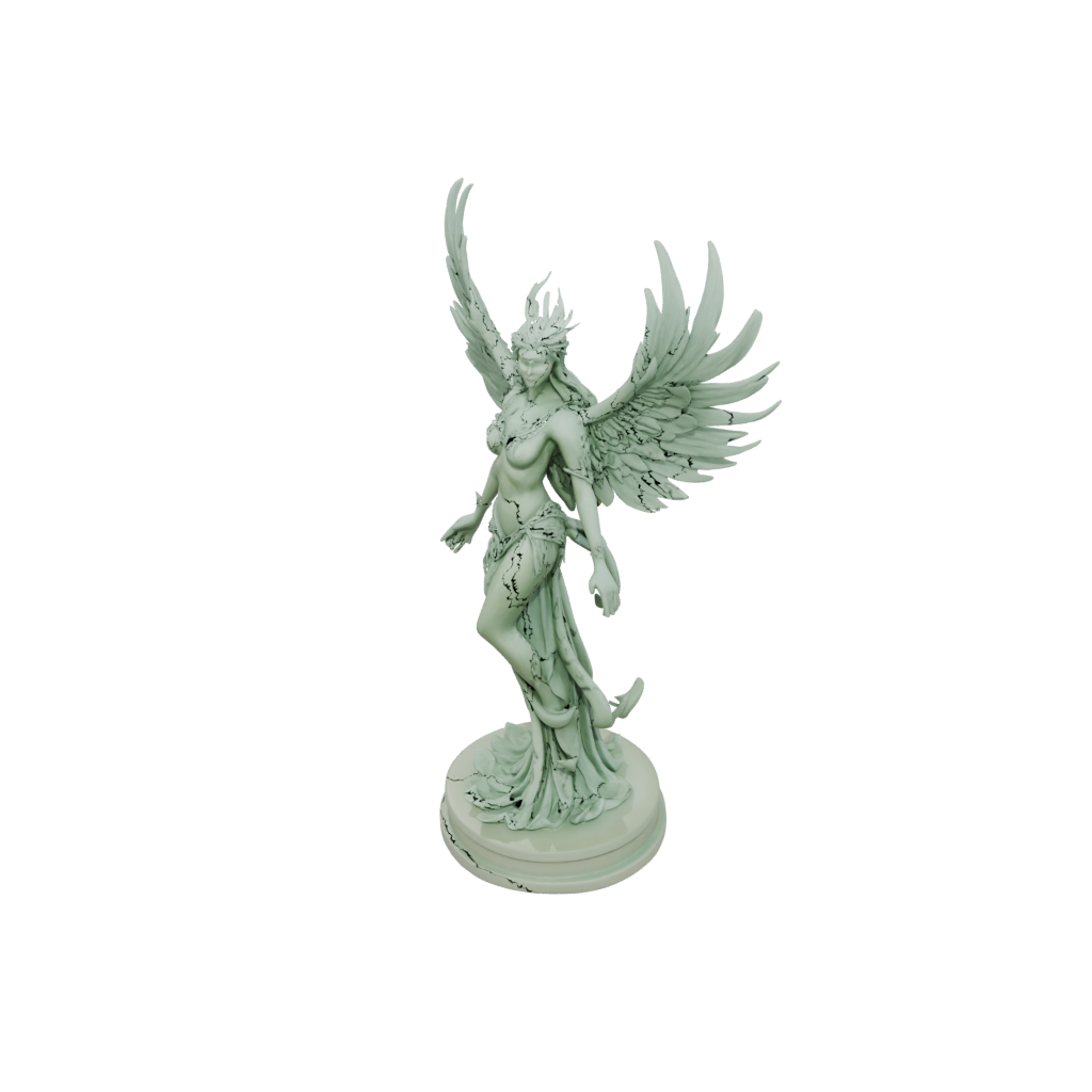 Glow Relief Phoenix Rising Sculpture