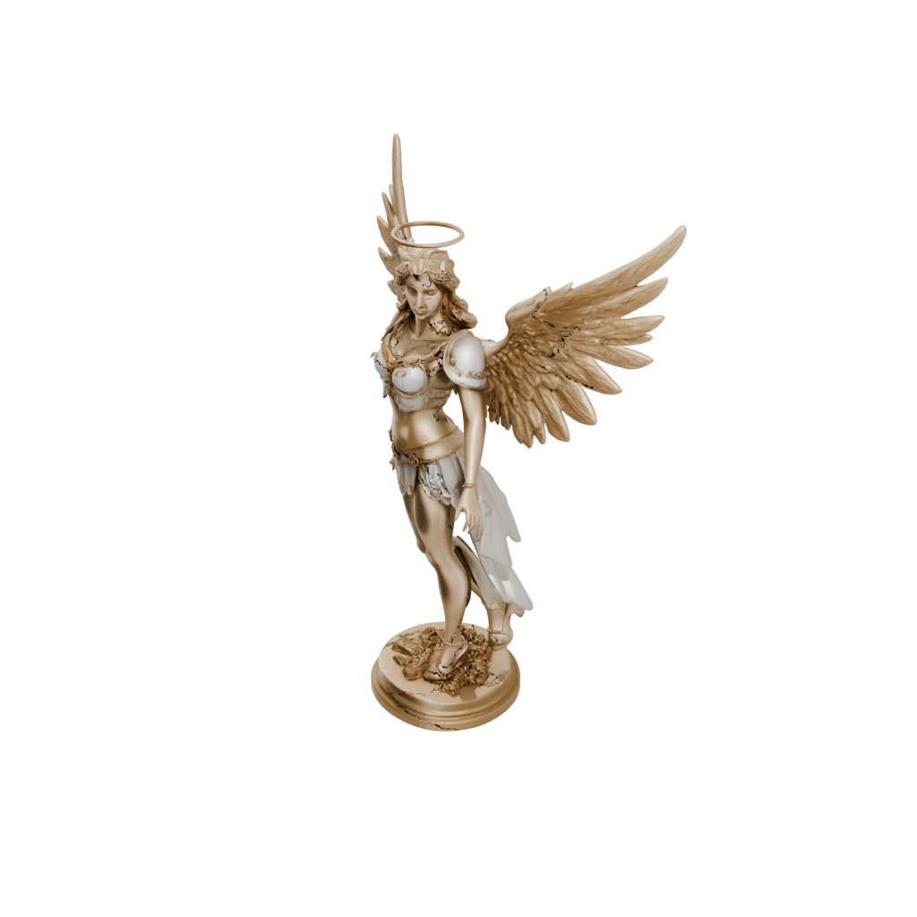 Gold Bust Celestial Angel Warrior