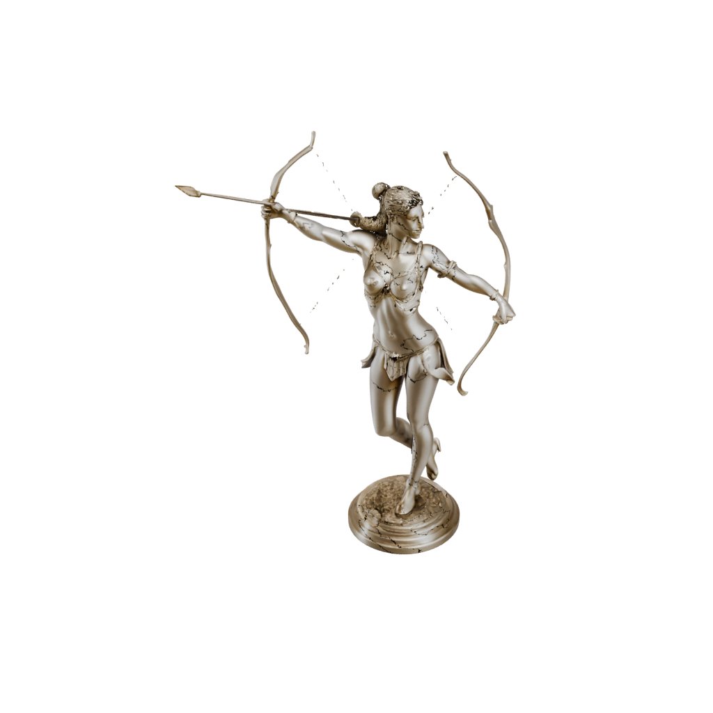 Gold Bust Centaur Archer