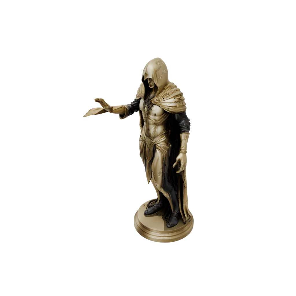 Gold Bust Dark Sorcerer Figurine