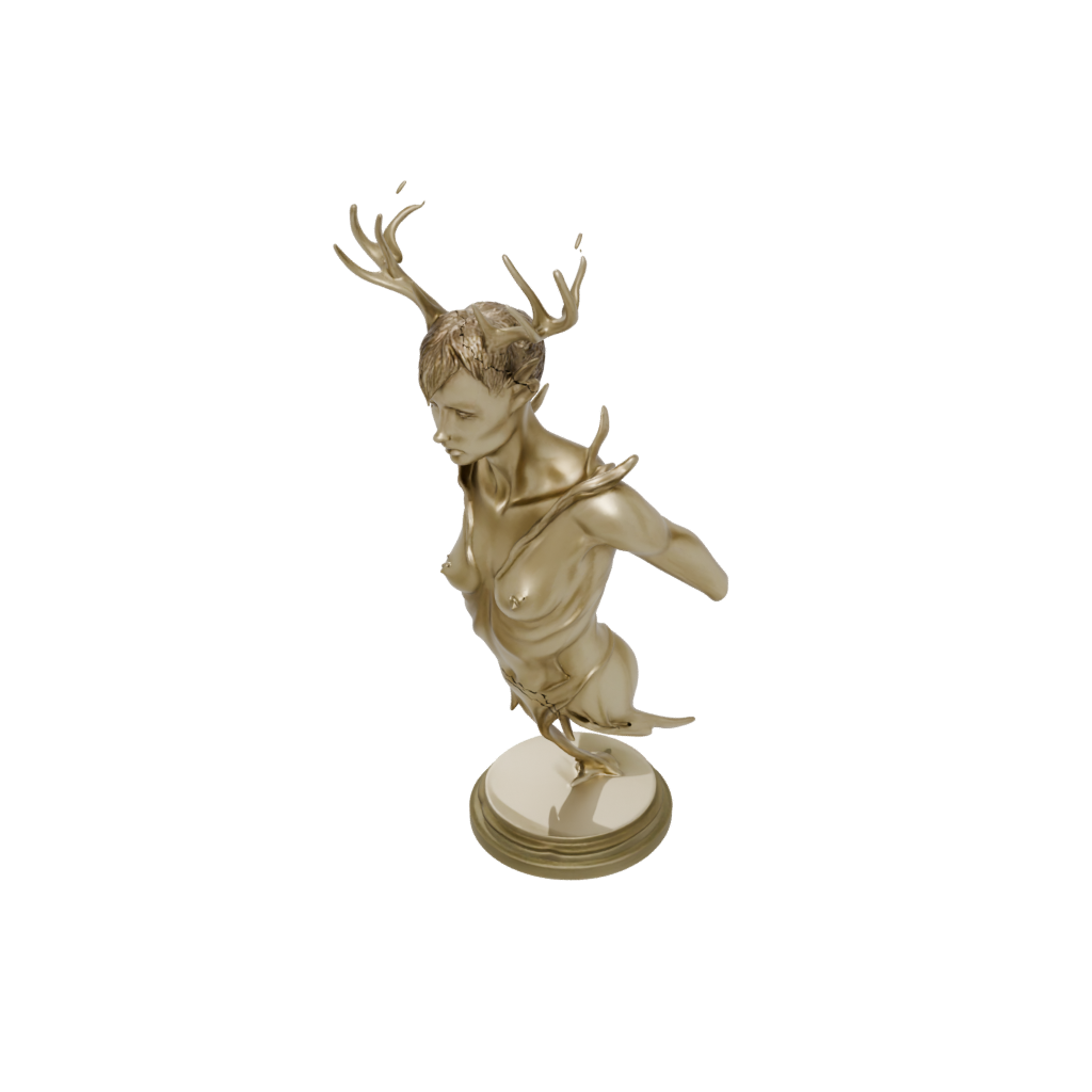 Gold Bust Forest Spirit Ent