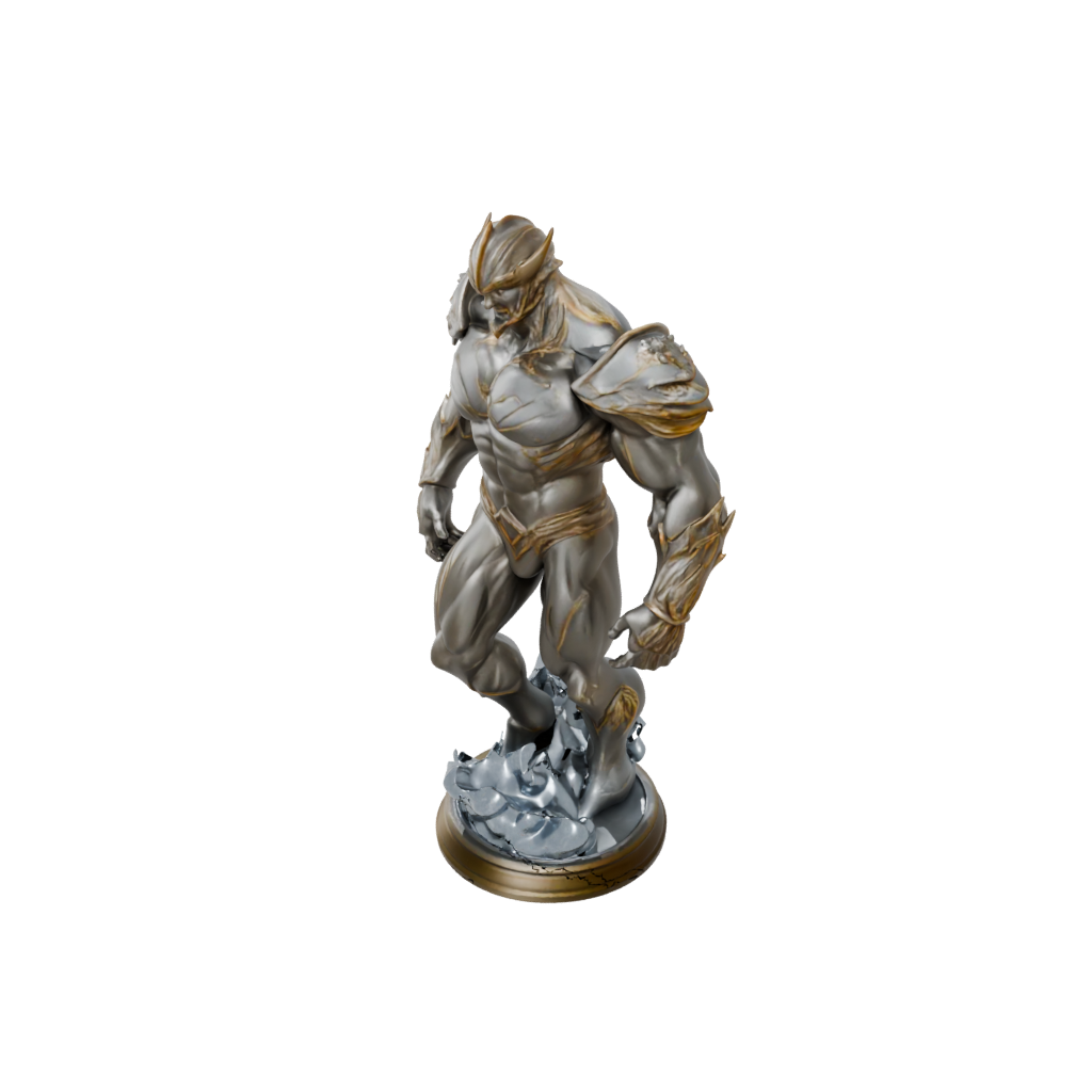 Gold Bust Ice Elemental Titan