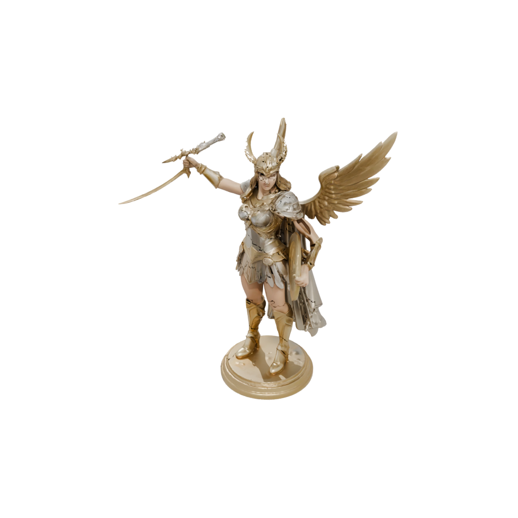 Gold Bust Valkyrie Warrior Figure