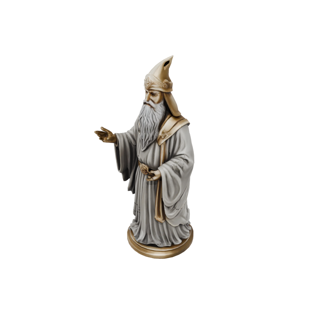 Gold Bust Wise Wizard Figure