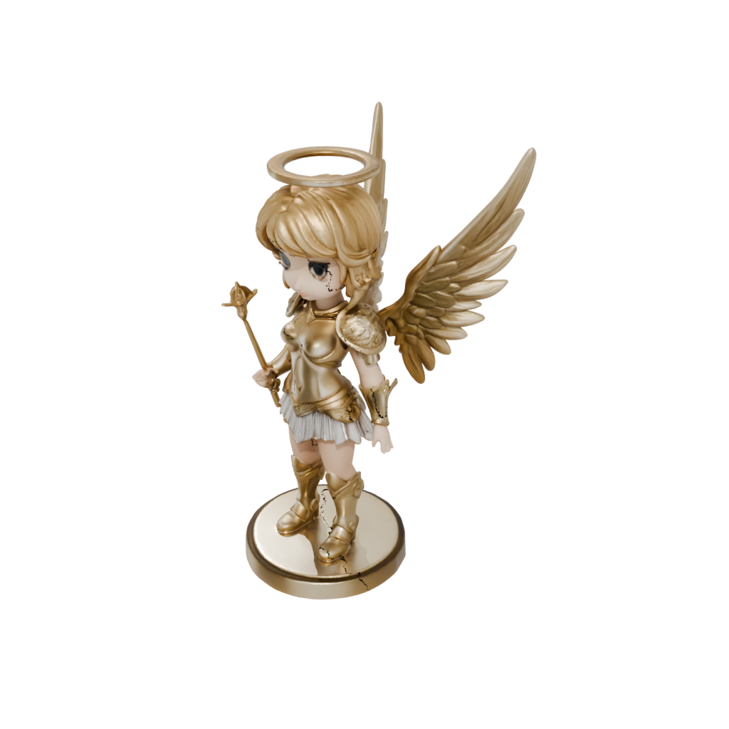 Gold Chibi Celestial Angel Warrior