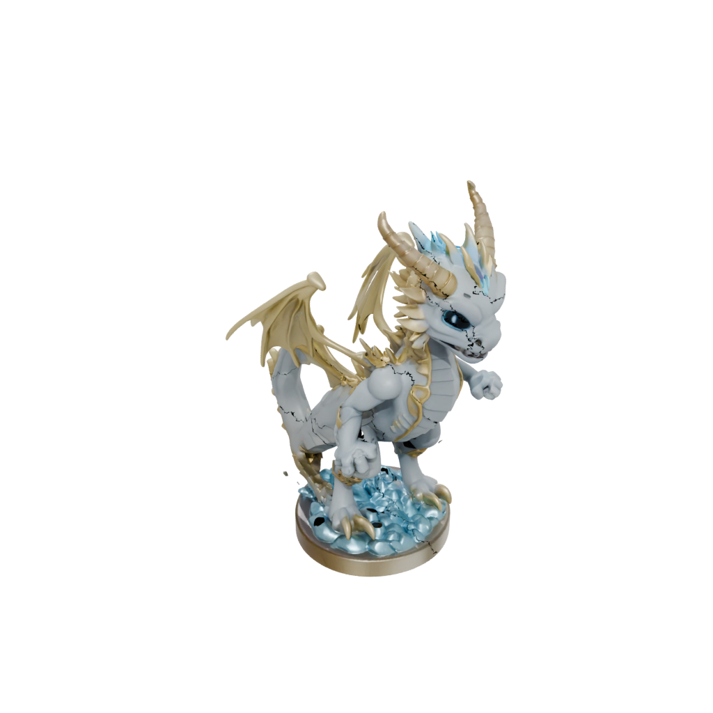 Gold Chibi Frost Wyrm
