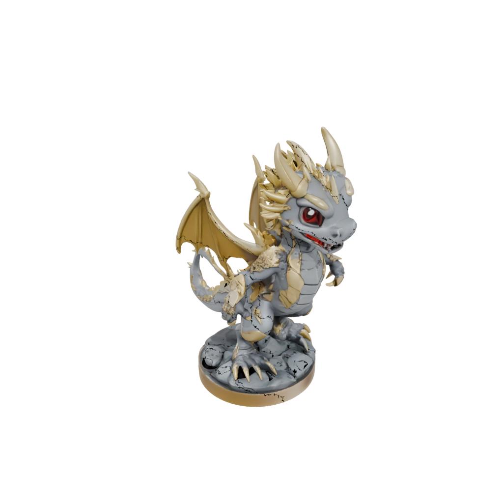 Gold Chibi Lava Drake