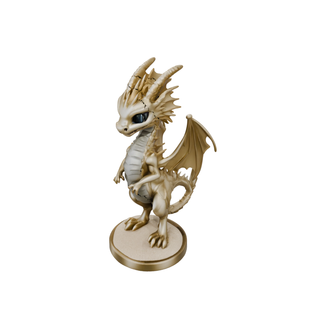 Gold Chibi Sand Wyrm