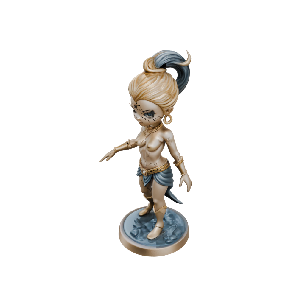 Gold Chibi Storm Djinn