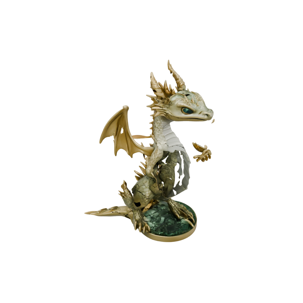Gold Chibi Swamp Dragon