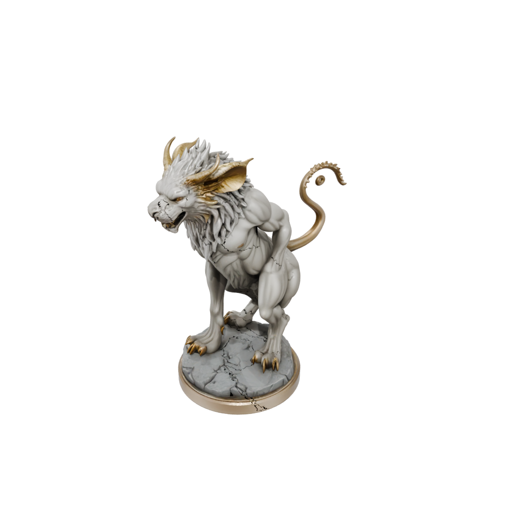 Gold Scene Chimera Beast