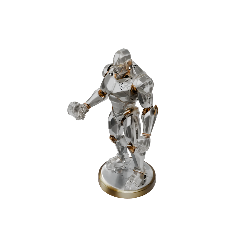Gold Scene Crystal Golem