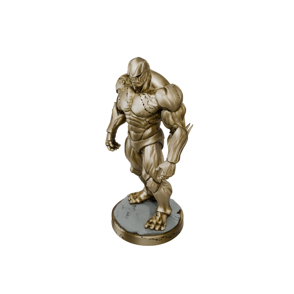 Gold Scene Earth Golem Colossus