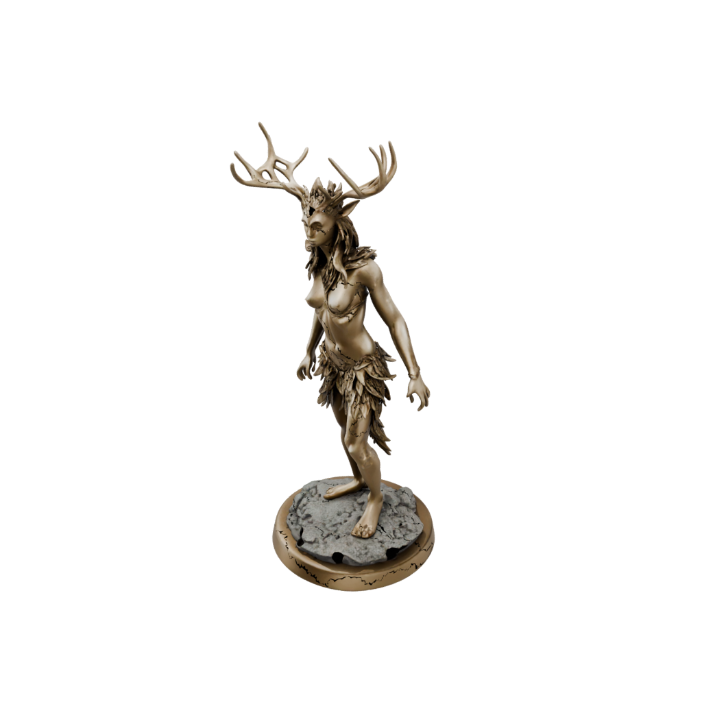 Gold Scene Forest Spirit Ent