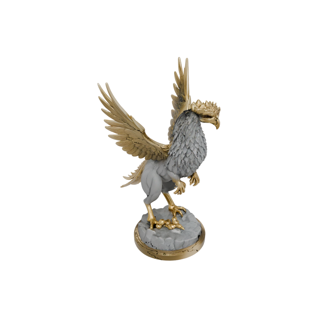 Gold Scene Griffin Statue