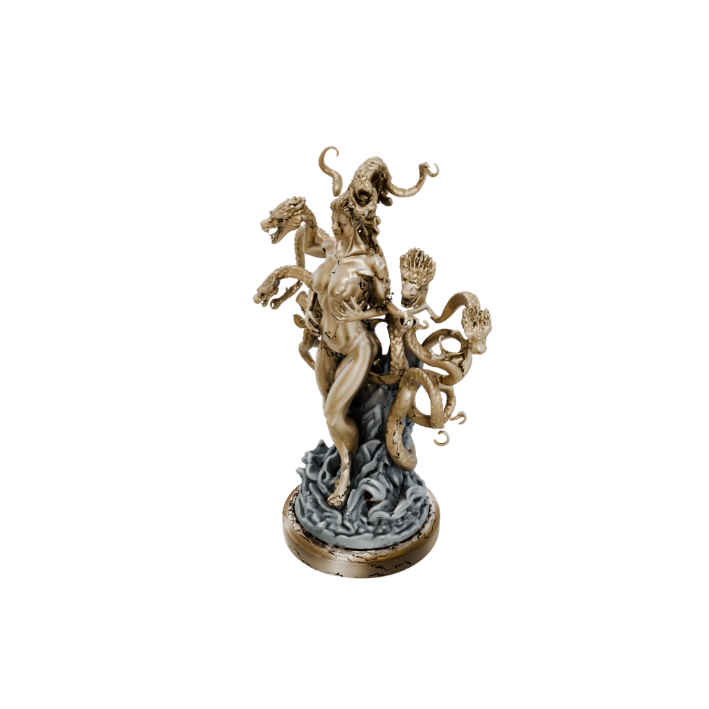 Gold Scene Hydra Multi-Headed