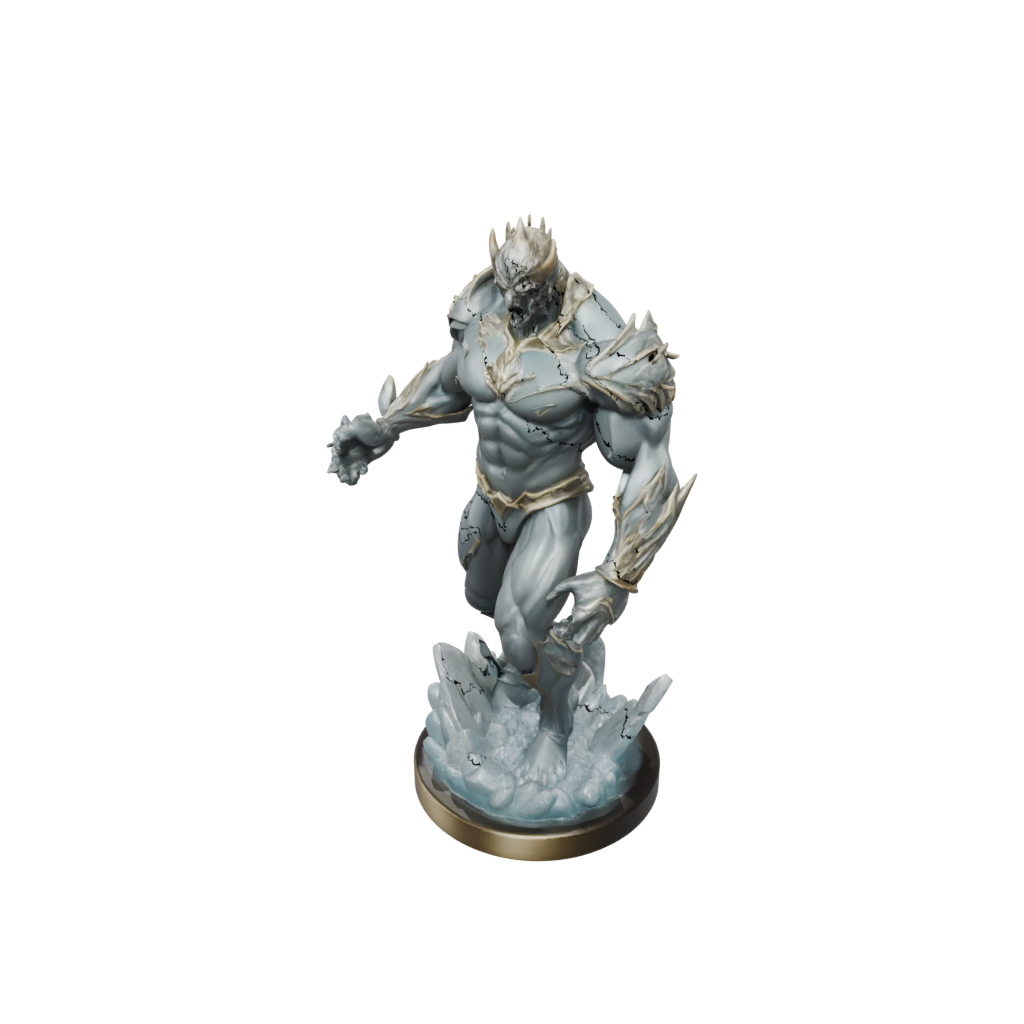 Gold Scene Ice Elemental Titan