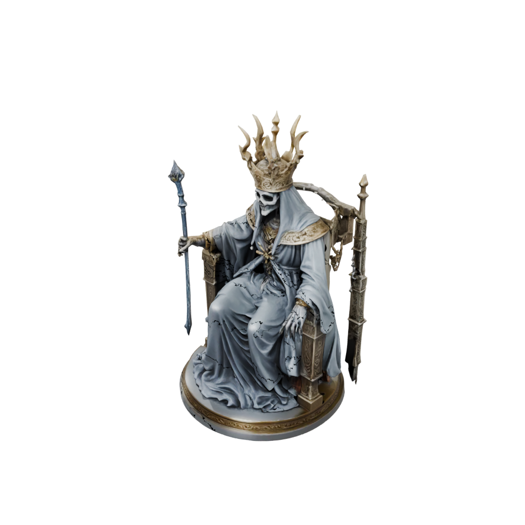 Gold Scene Lich On Throne