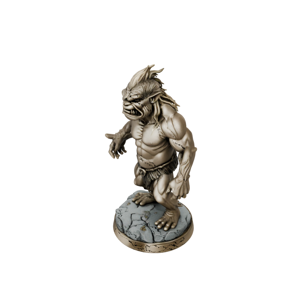 Gold Scene Rock Troll