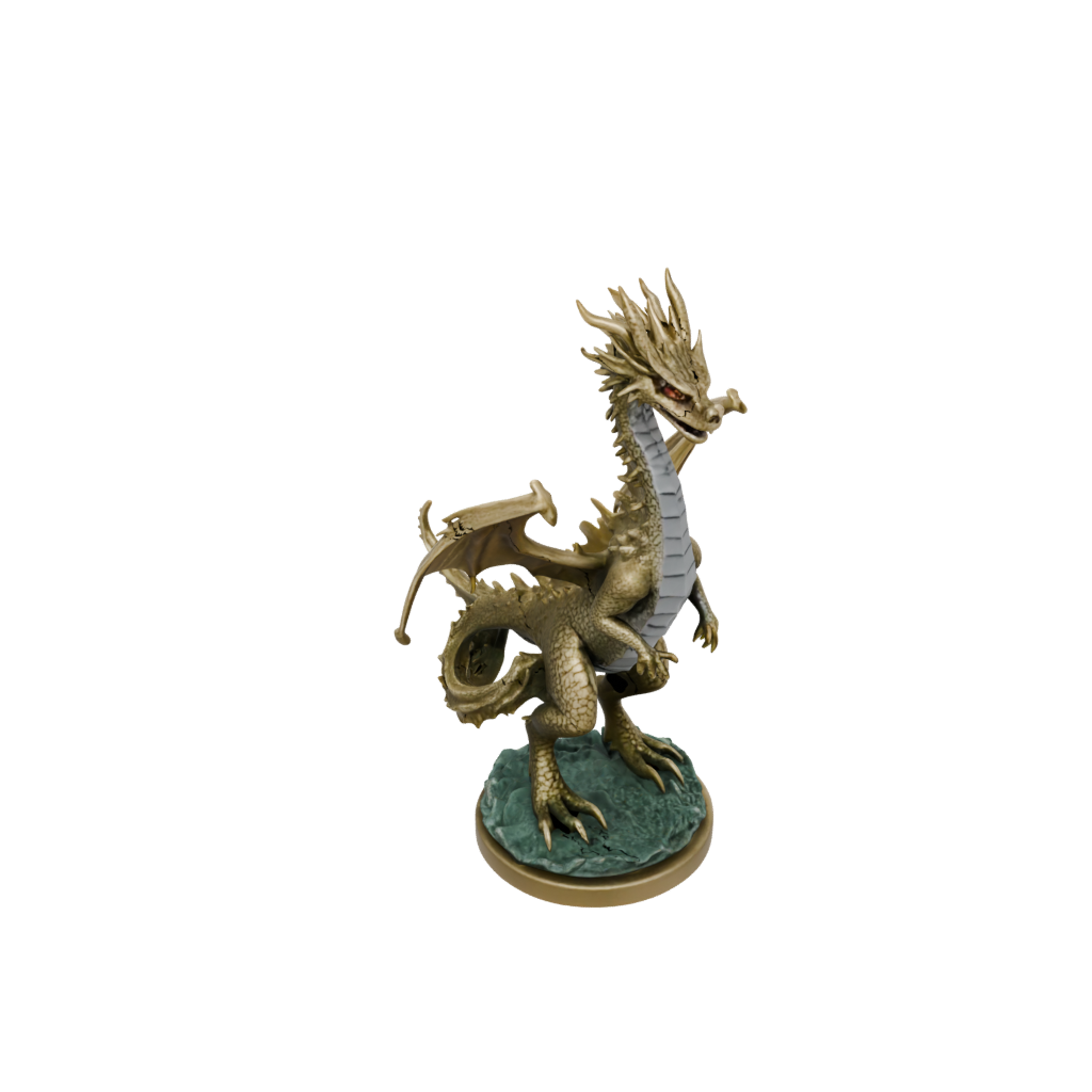 Gold Scene Swamp Dragon