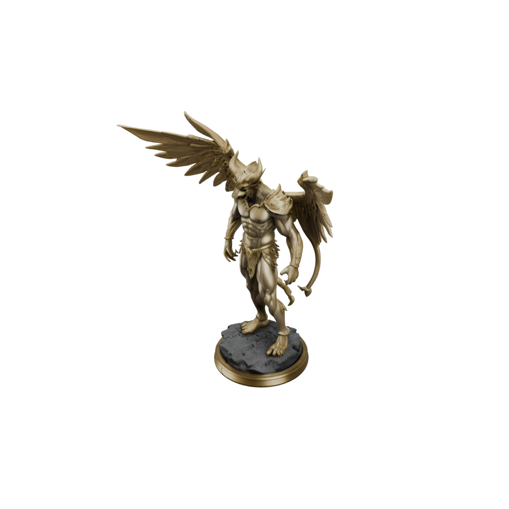 Gold Scene Winged Demon Lord