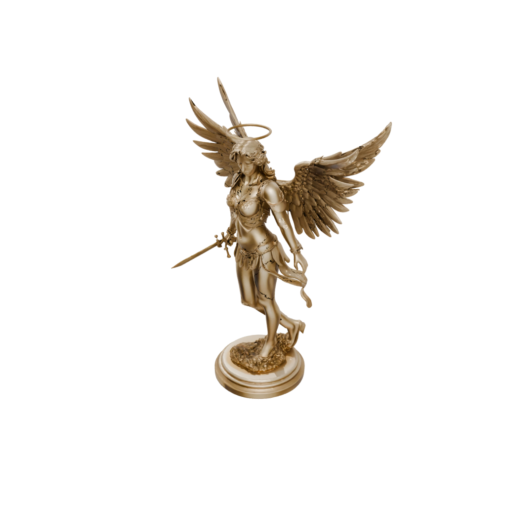 Gold Celestial Angel Warrior