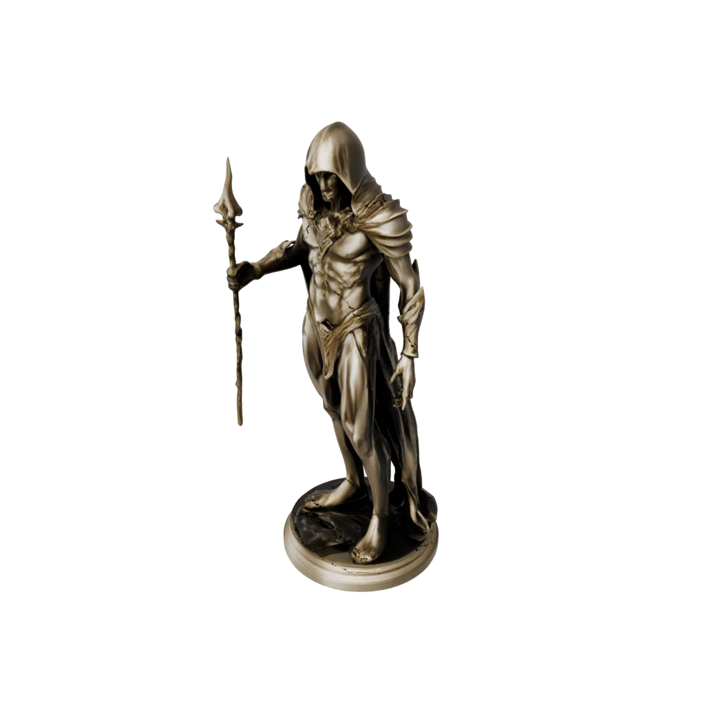Gold Dark Sorcerer Figurine