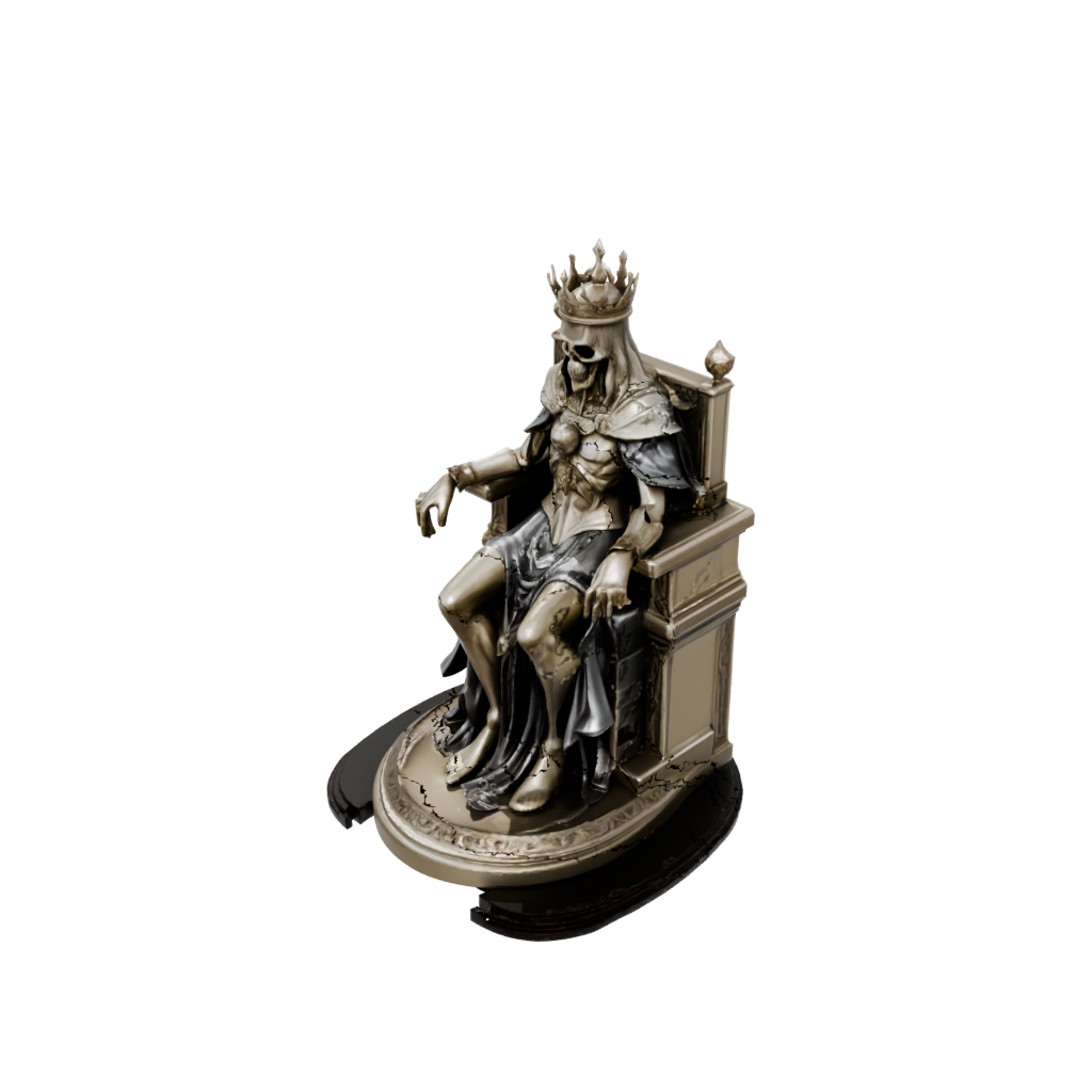 Gold Lich On Throne