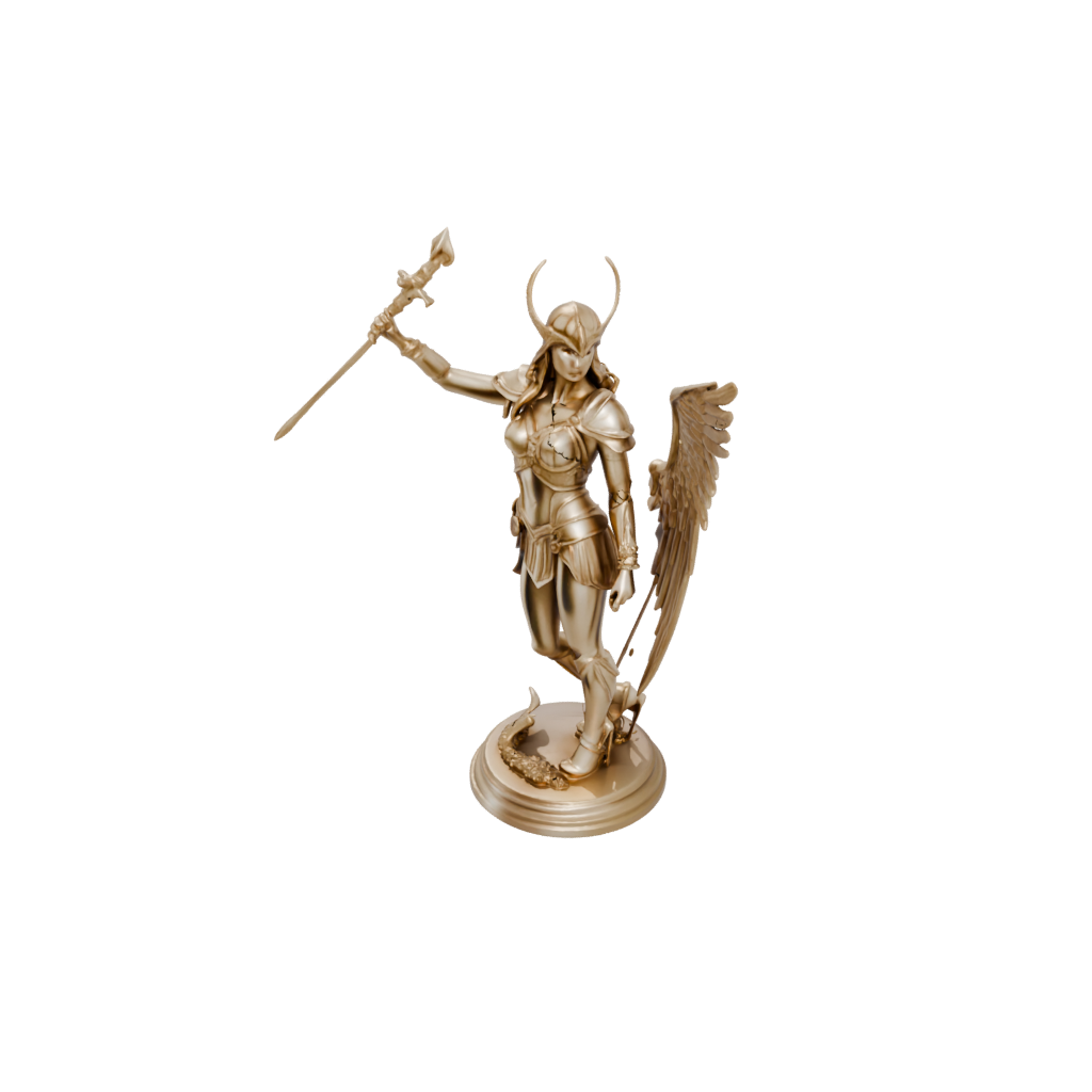 Gold Valkyrie Warrior Figure