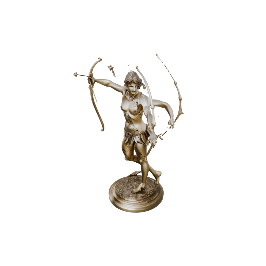 Gold Relief Centaur Archer