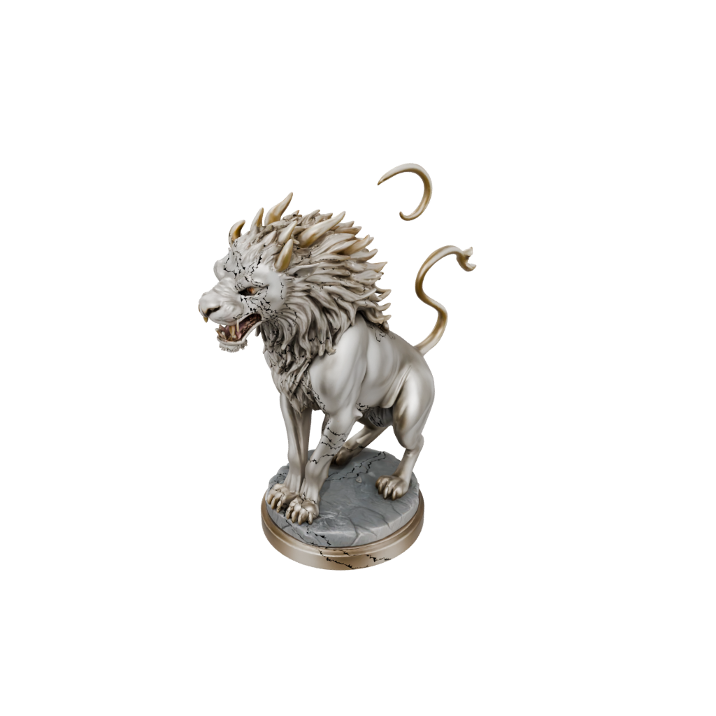 Gold Relief Chimera Beast