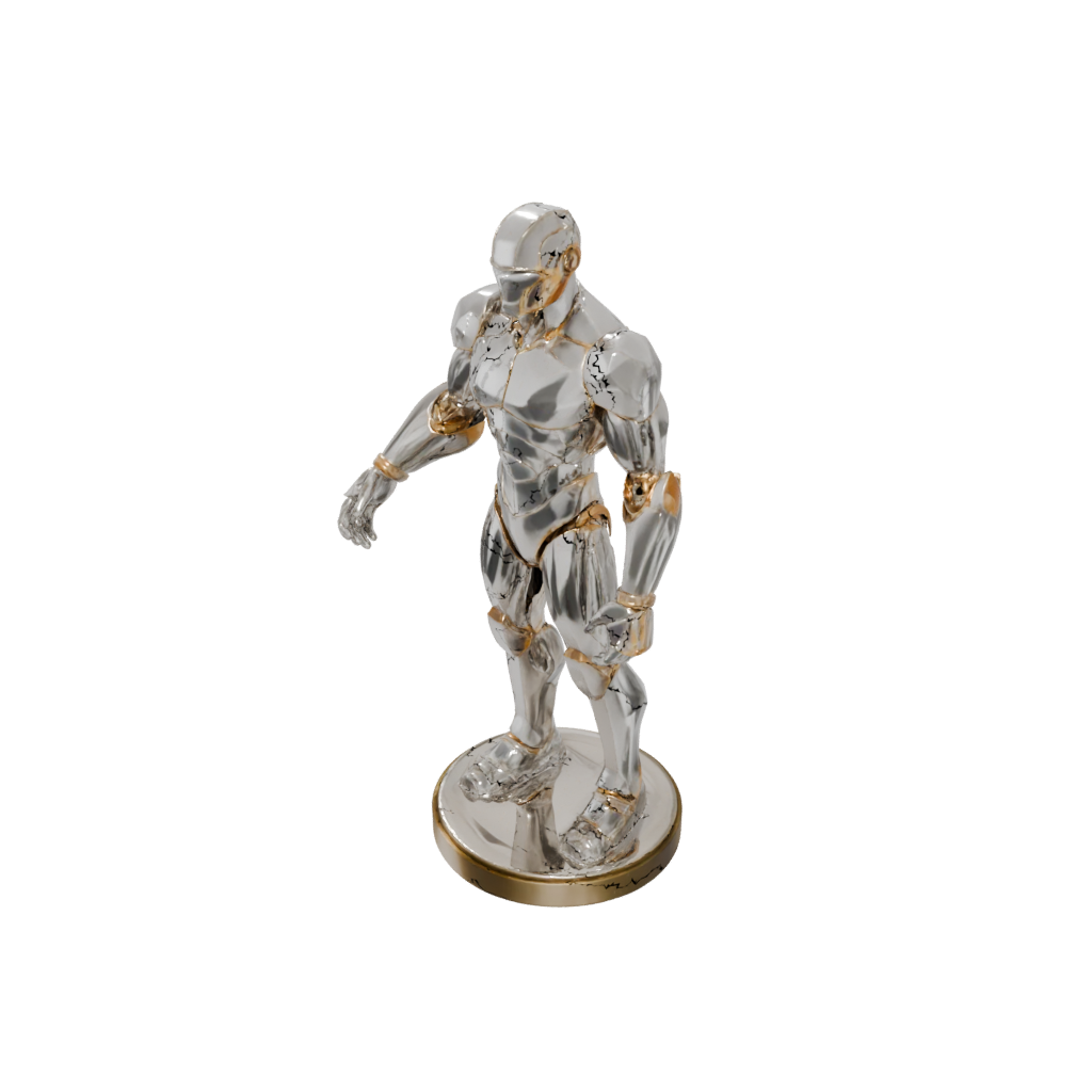 Gold Relief Crystal Golem