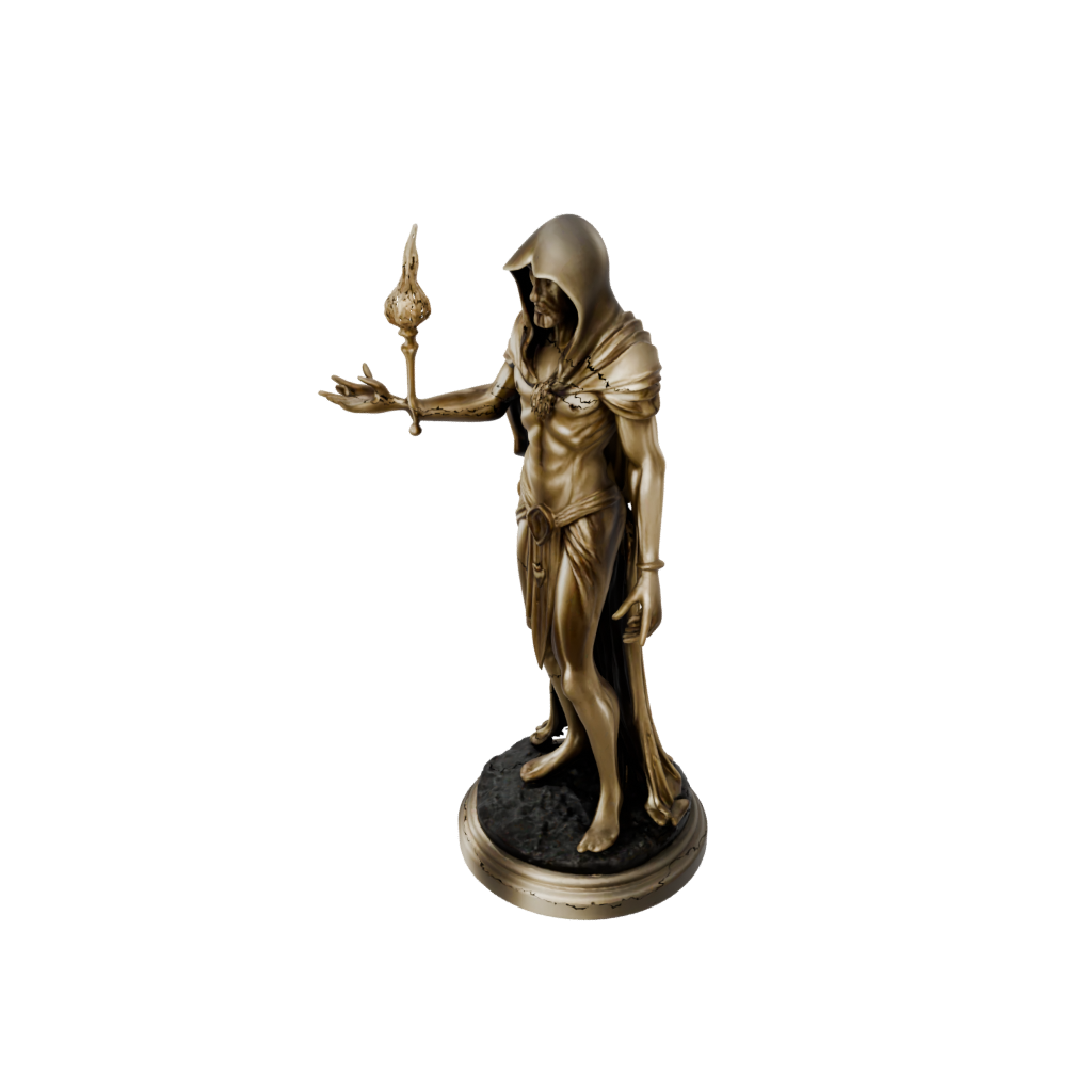Gold Relief Dark Sorcerer Figurine
