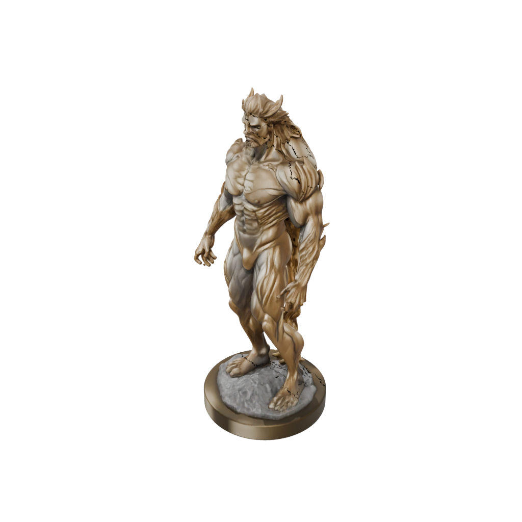 Gold Relief Fire Elemental Titan